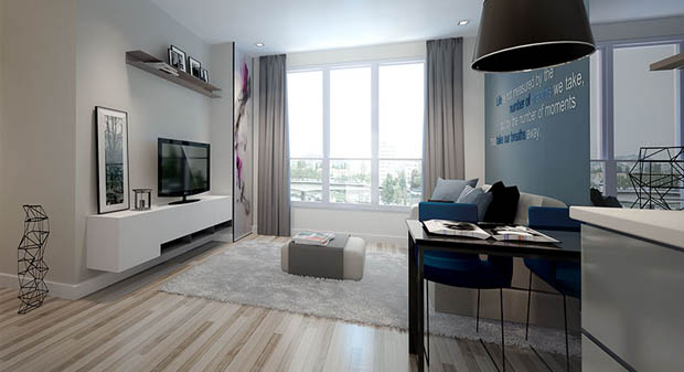 ห้องตัวอย่าง The Key อุดมสุข คอนโด