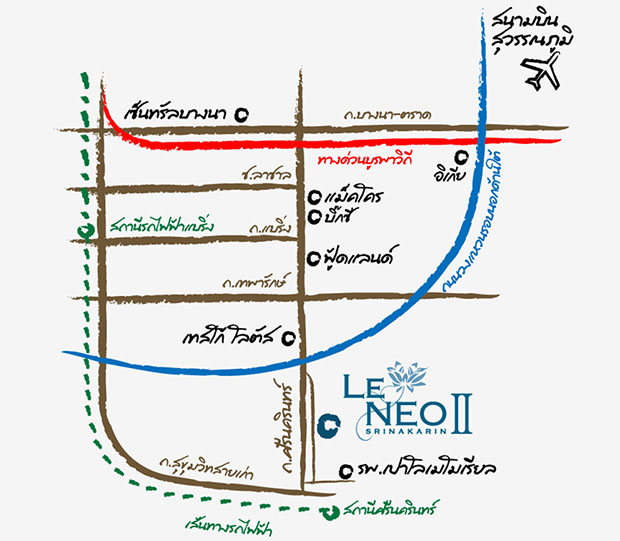 แผนที่ โครงการ Le NEO II
