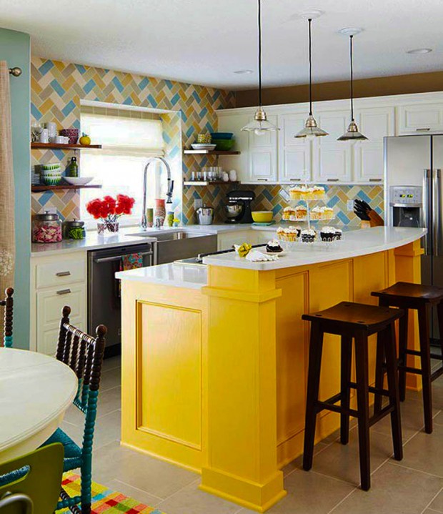 ห้องครัวสีสันสดใส