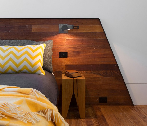 ห้องนอนตกแต่งด้วยไม้ 