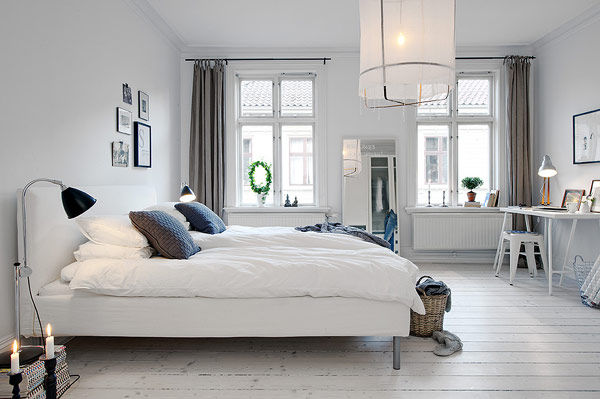 แบบห้องนอน สีขาว เทา - บ้านไอเดีย เว็บไซต์เพื่อบ้านคุณ