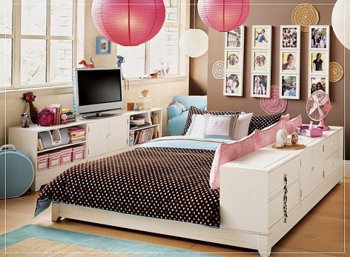 แบบห้องนอน สีชมพู