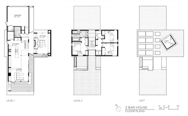 แปลนบ้าน Eco Home 2 ชั้น ประหยัดพลังงาน สไตล์โมเดิร์น