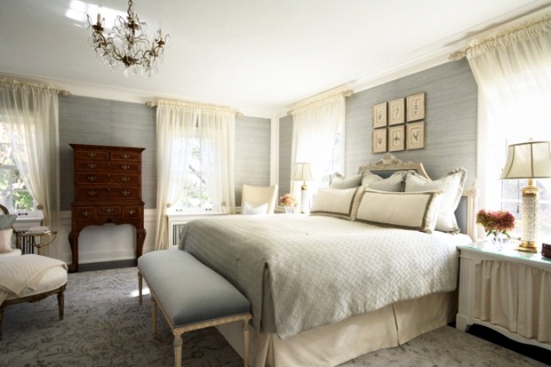 แบบห้องนอนสวยๆ สีขาว สไตล์ Contemporary