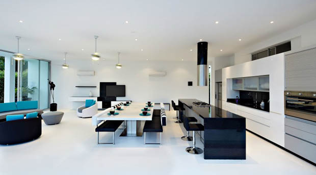 Modern home design interior