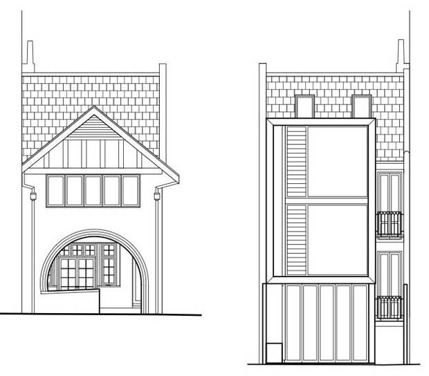 แปลนบ้านทาวน์โฮม 3 ชั้น