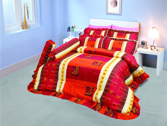 ผ้าปูเตียง สีแดง ซาติน