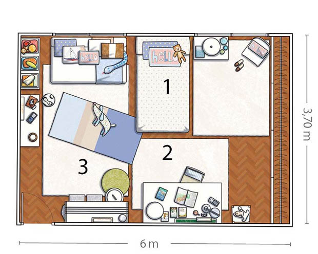 แผนผังห้องนอน