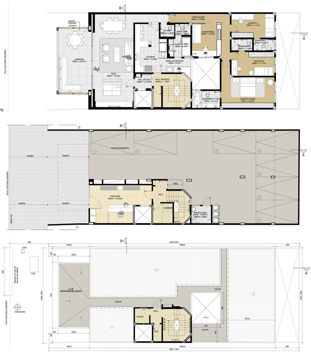 แปลนบ้านทาวน์โฮม 4 ชั้น