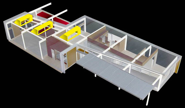 ภาพโมเดล สำหรับ สร้างบ้านชั้นเดียว