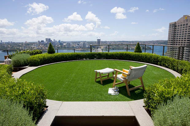แบบสวนบนดาดฟ้า Roof Garden