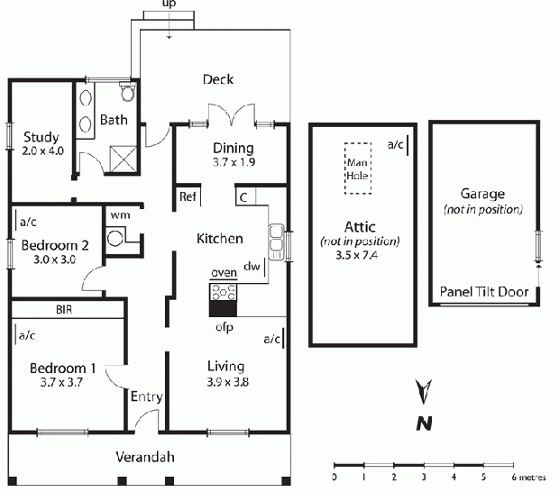 แปลนบ้าน ชั้นเดียว 3 ห้องนอน