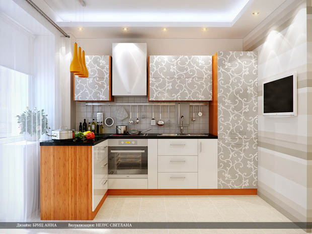 บิลท์อินห้องครัว แบบเข้ามุม สวยมาก