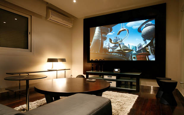 แบบห้องดูภาพยนต์ ในบ้าน