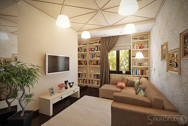 โซฟาสวยๆ ห้องนั่งเล่น ดูทีวี อ่านหนังสือ