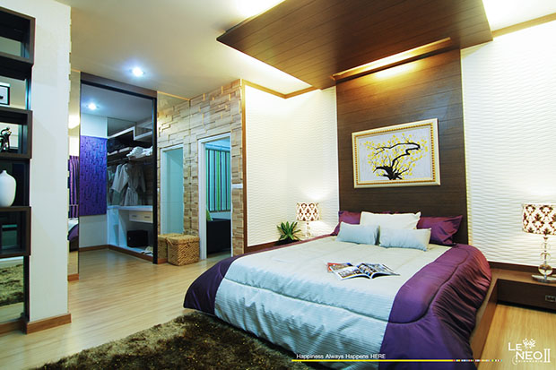 ห้องนอน ในบ้าน เลอ นีโอ 2 ชั้น 3 ห้องนอน