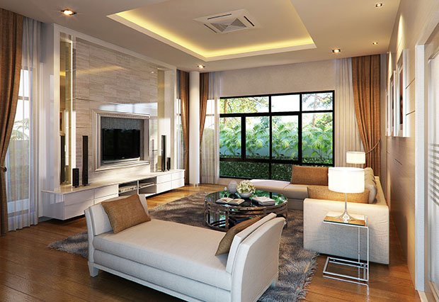 งานออกแบบ ห้องนั่งเล่น Living Room