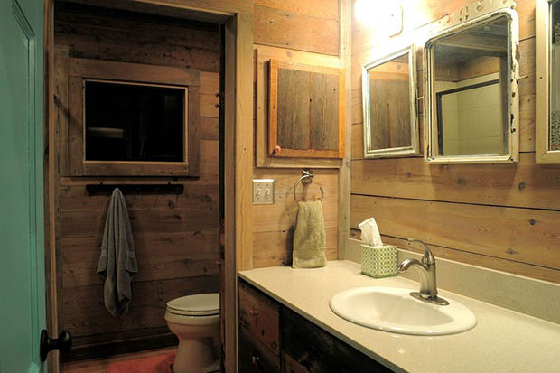 ห้องน้ำบ้านไม้ สวยแบบรีสอร์ท