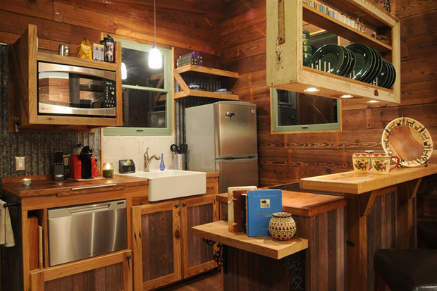 แบบห้องครัวขนาดเล็ก บ้านไม้