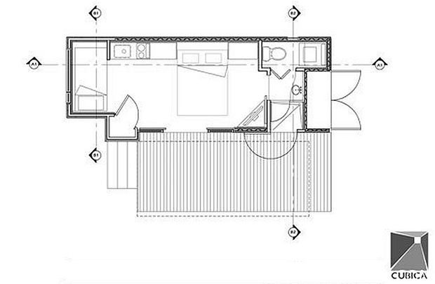 ผังแปลนบ้าน คอนเทนเนอร์