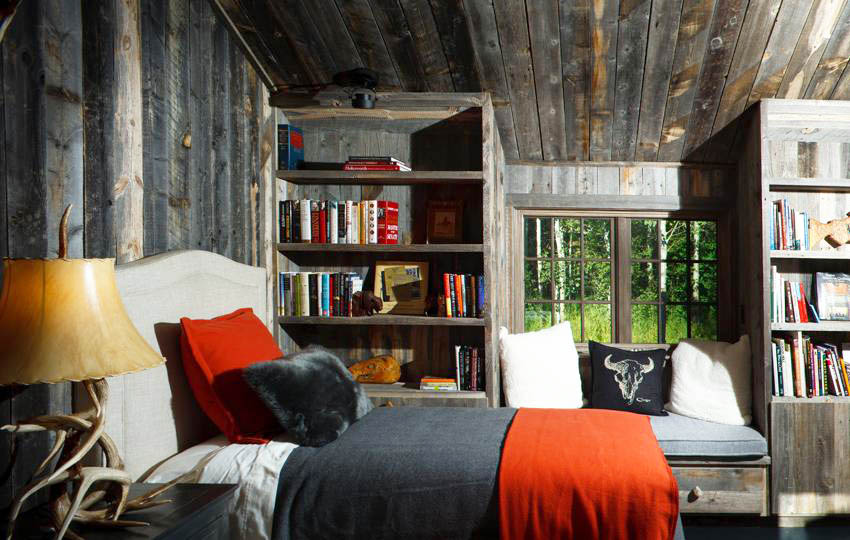 ห้องนอนในบ้านไม้