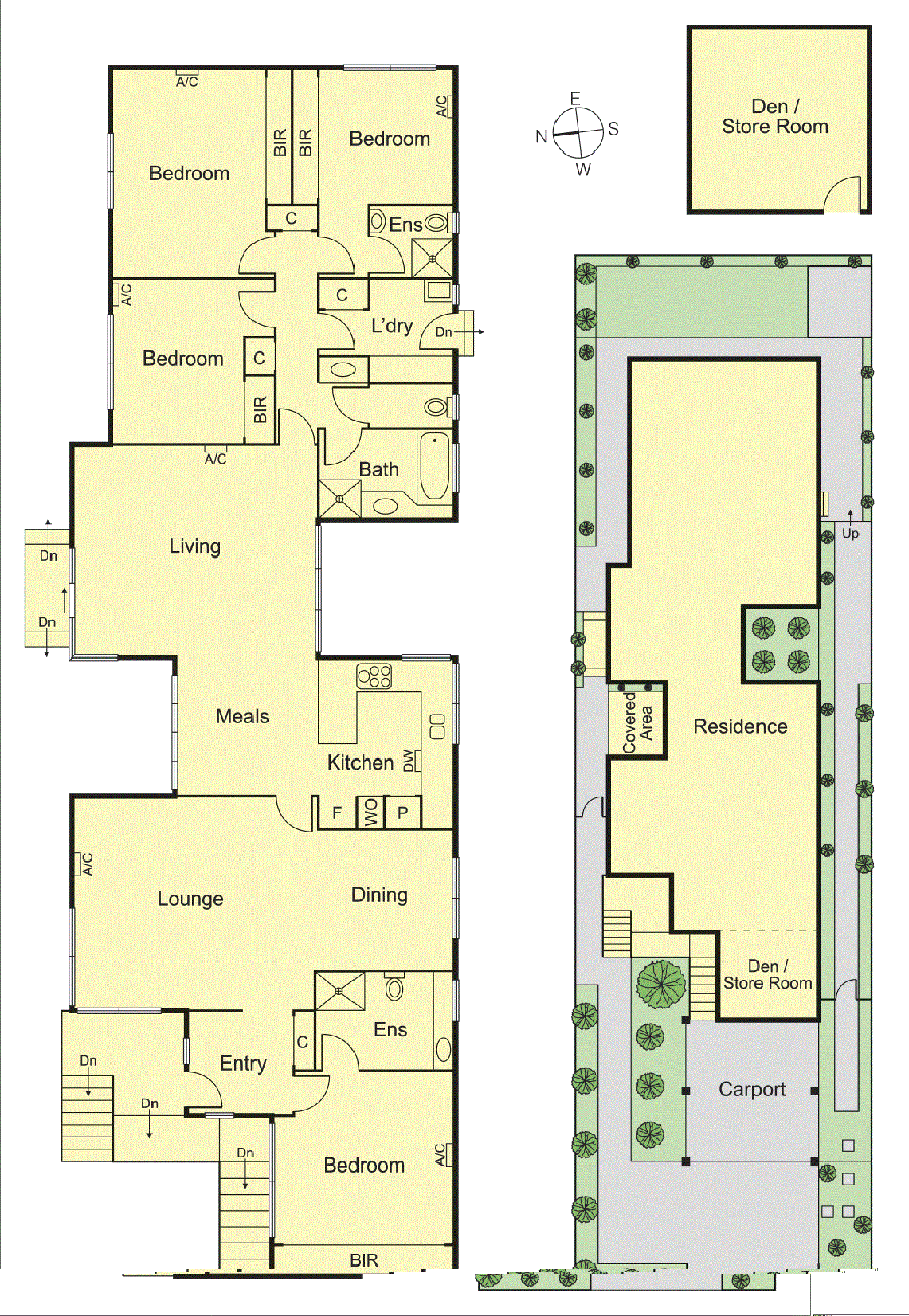 แปลนบ้าน 4 ห้องนอน