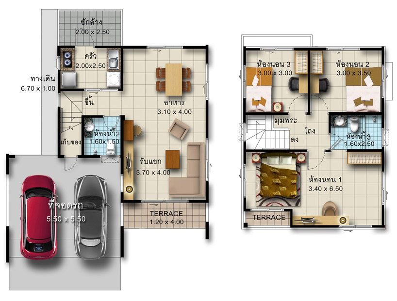 C:UsersกDesktopAoonjaiplan ใช้ลงสี.dwg Model (1)