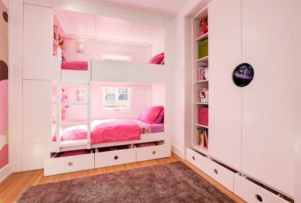 ห้องนอนสีชมพู