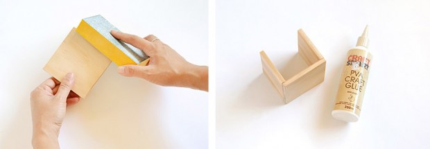 box-01 -ขัดไม้และประกอบส่วนกล่องดินสอ
