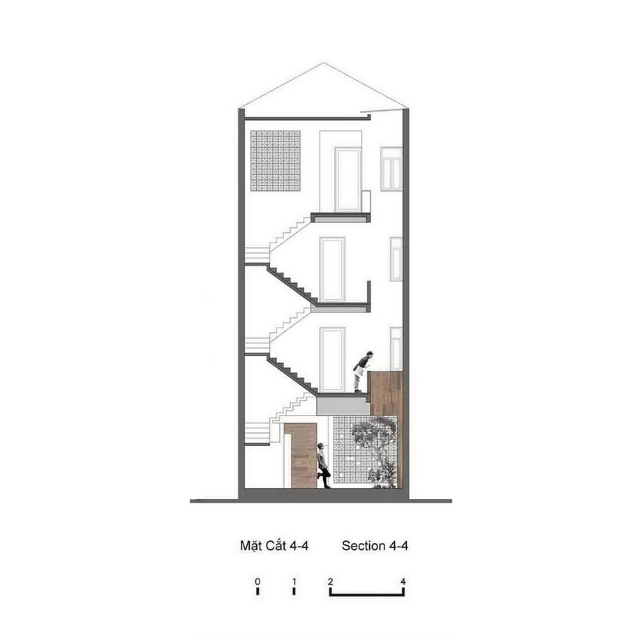 แบบร่าง White-brick block-facade-townhouse 4 ชั้น