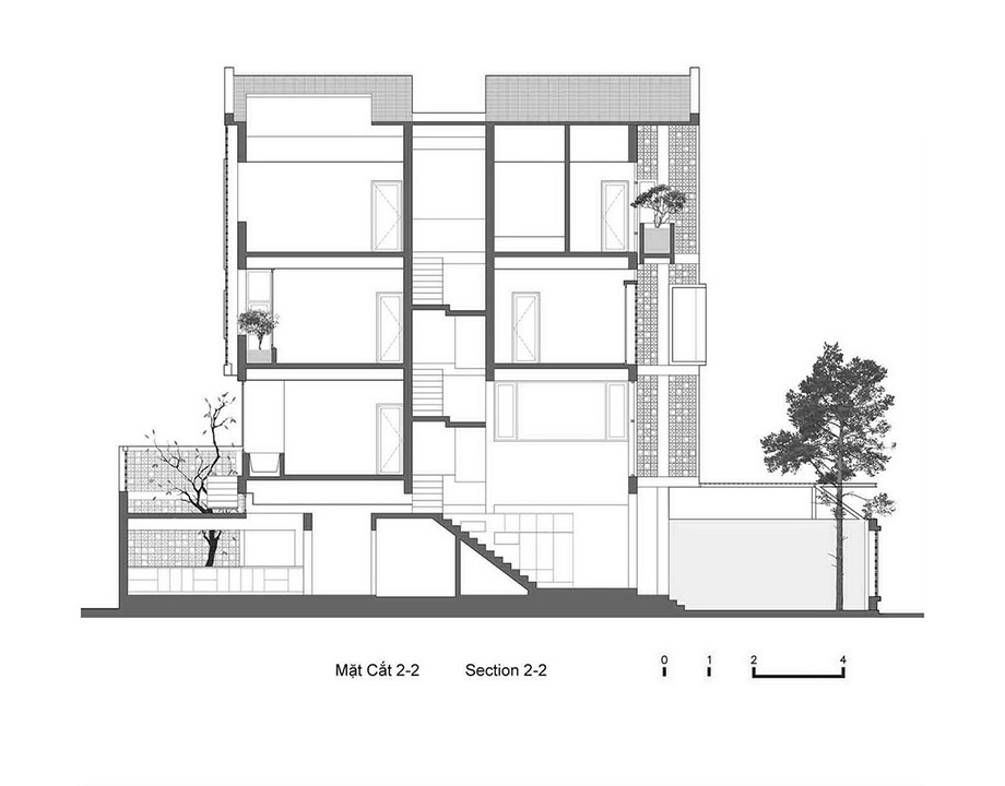 แบบร่าง White-brick block-facade-townhouse 4 ชั้น