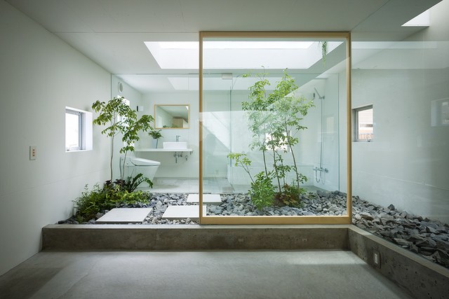 ห้องน้ำโปร่งใสสไตล์ญี่ปุ่น