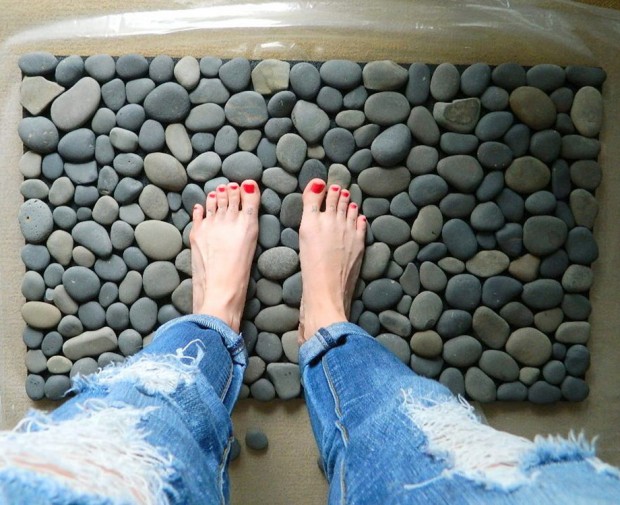 พรมเช็ดเท้าทำจากหิน