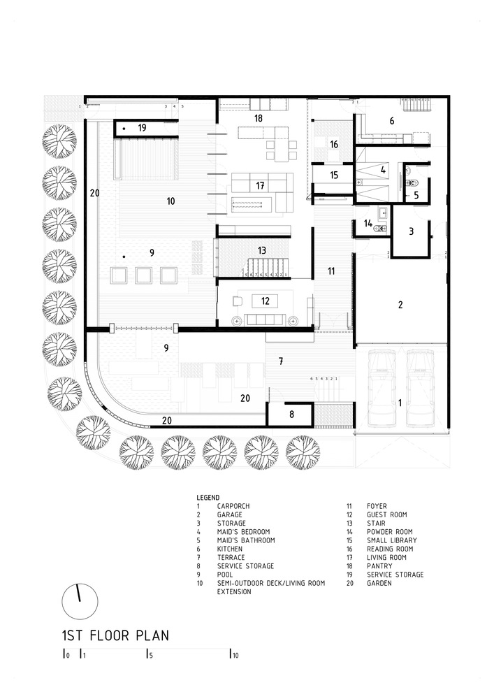 แปลนบ้านชั้นที่ 1