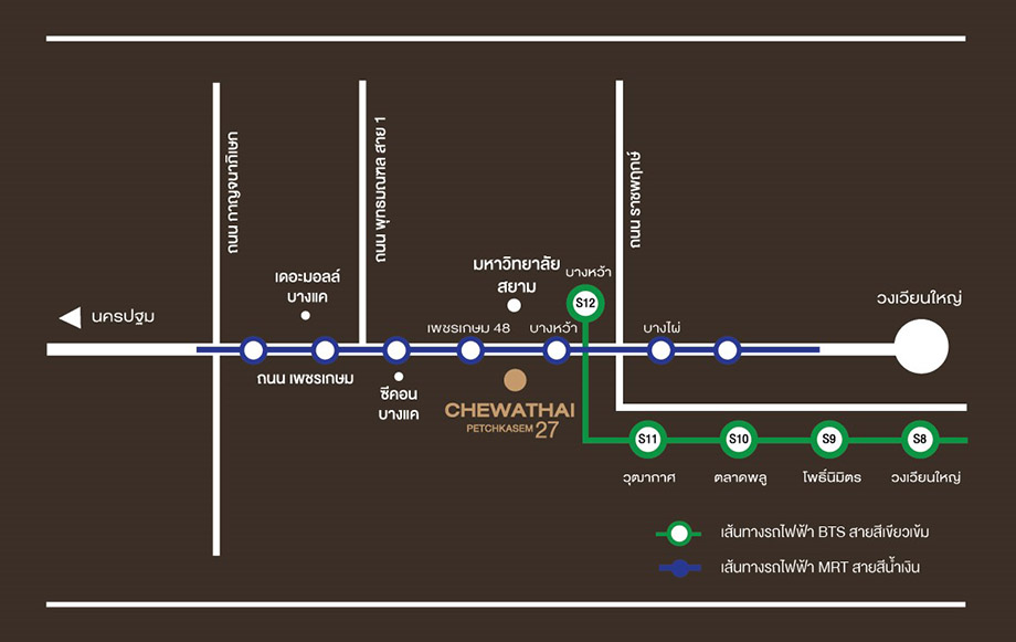 แผนที่คอนโดชีวาทัย