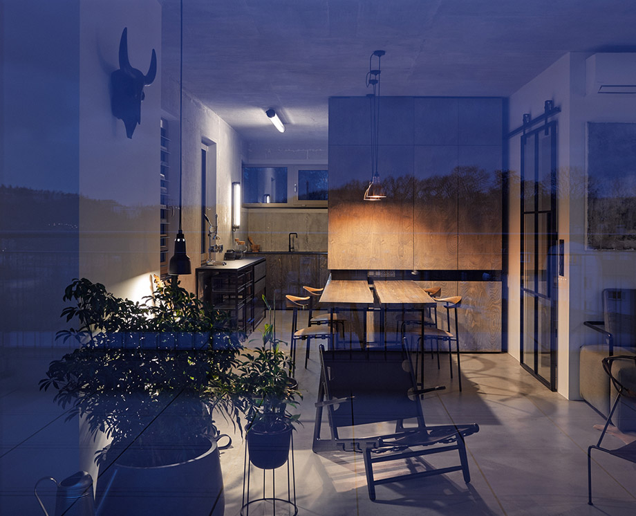 จัดแสงไฟในบ้านสไตล์ Rustic Modern