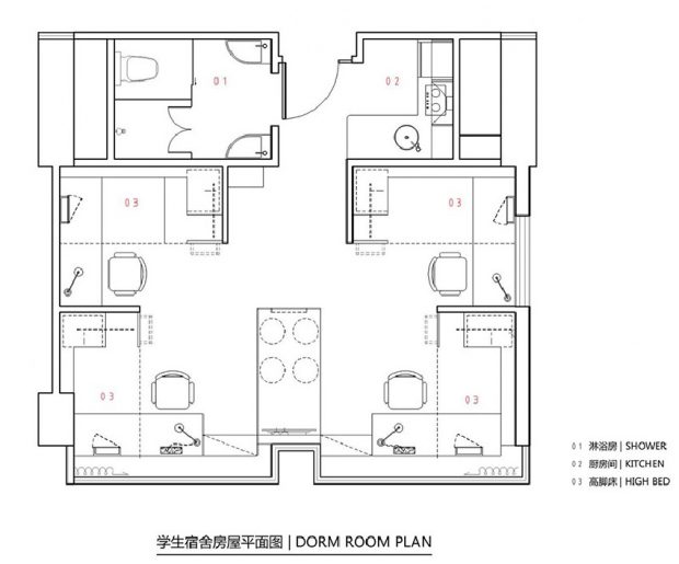 แปลนห้องพัก