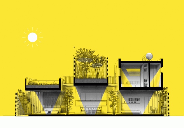 แปลนบ้าน sun-diagram