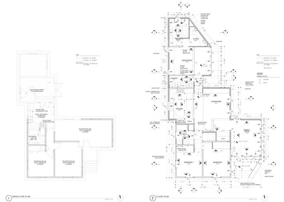 ผังบ้านชั้นเดียว