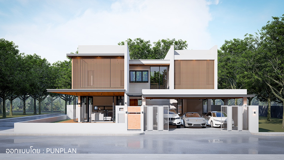 ออกแบบบ้านโมเดิร์น เมทัลชีท