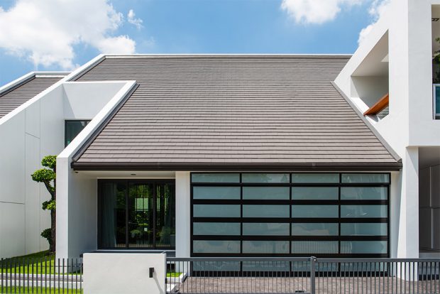 ตัวอย่างบ้าน หลังคา NeuStile Modern สี Grey Slate 