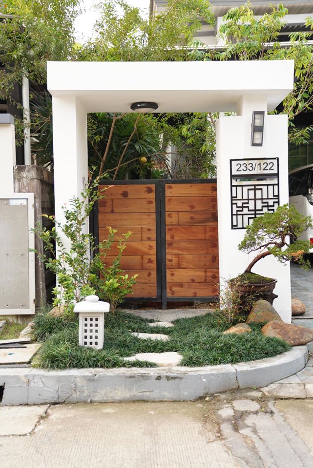 จัดสวนญี่ปุ่นเล็ก ๆ หน้าบ้าน