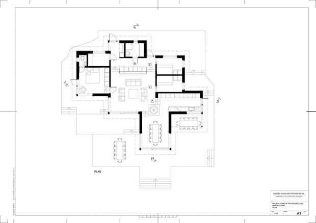 ผังภายในบ้านชั้นเดียว