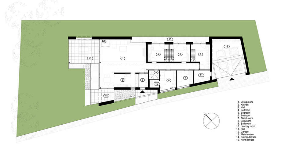 ผังบ้านชั้นเดียว