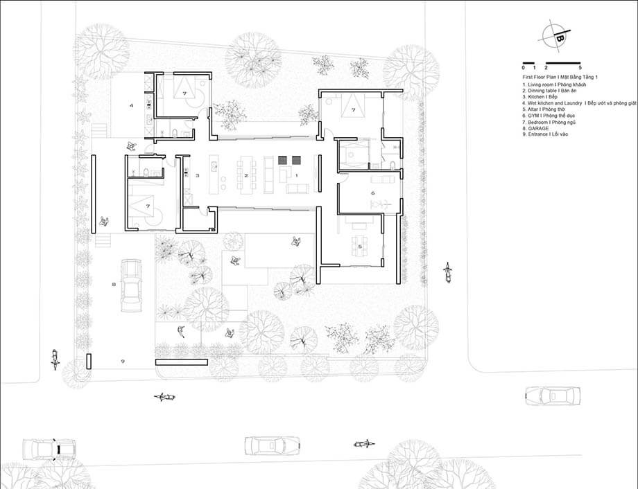 ผังบ้านชั้นเดียว