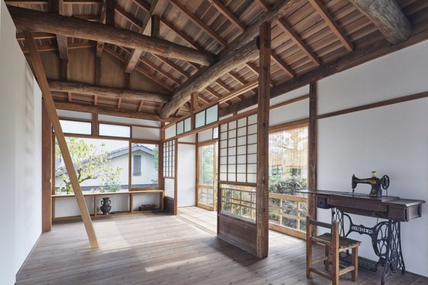 บ้านโครงสร้างญี่ปุ่นโบราณ