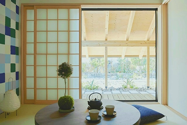 ห้องนั่งเล่นชงชาสไตล์ญี่ปุ่น