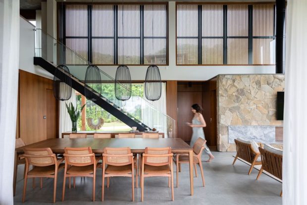 ห้องทานข้าวโคมไฟแขวนสวยๆ 