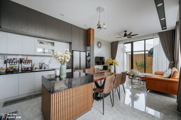 บ้าน open plan ชั้นล่าง