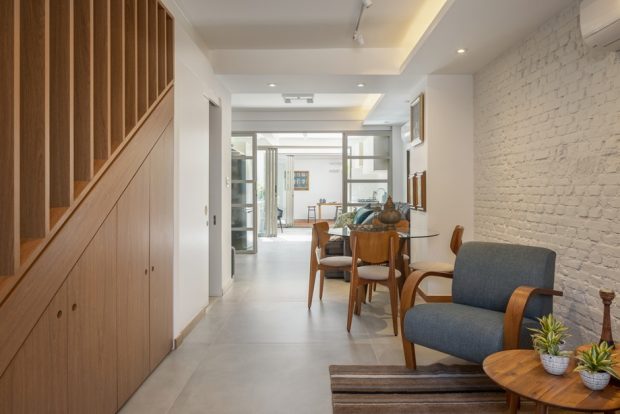 บ้าน open plan ชั้นล่าง